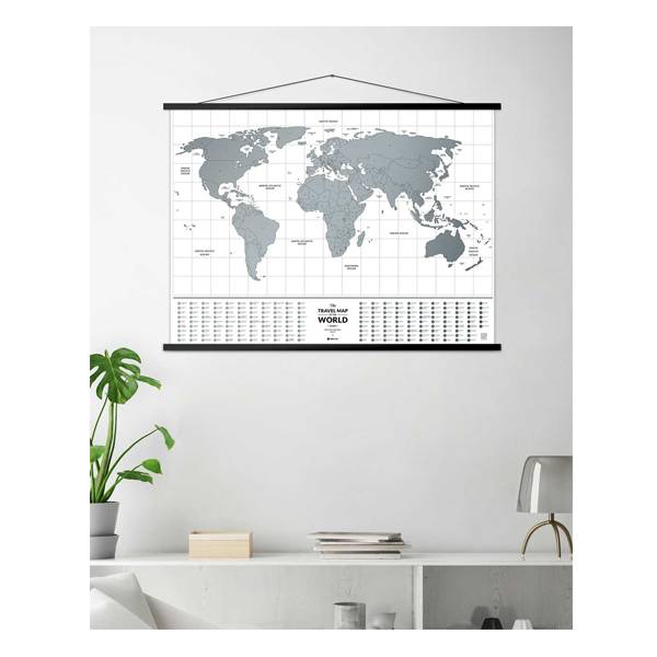 Скретч карта мира Travel Map Flags World