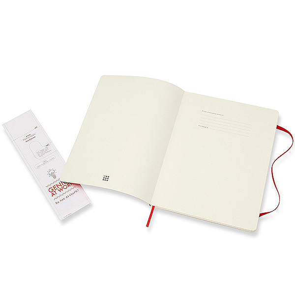 Большой блокнот Moleskine Classic Красный Мягкая обложка Чистые листы