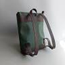Шкіряний чоловічий рюкзак AV2 Зелений (P560)