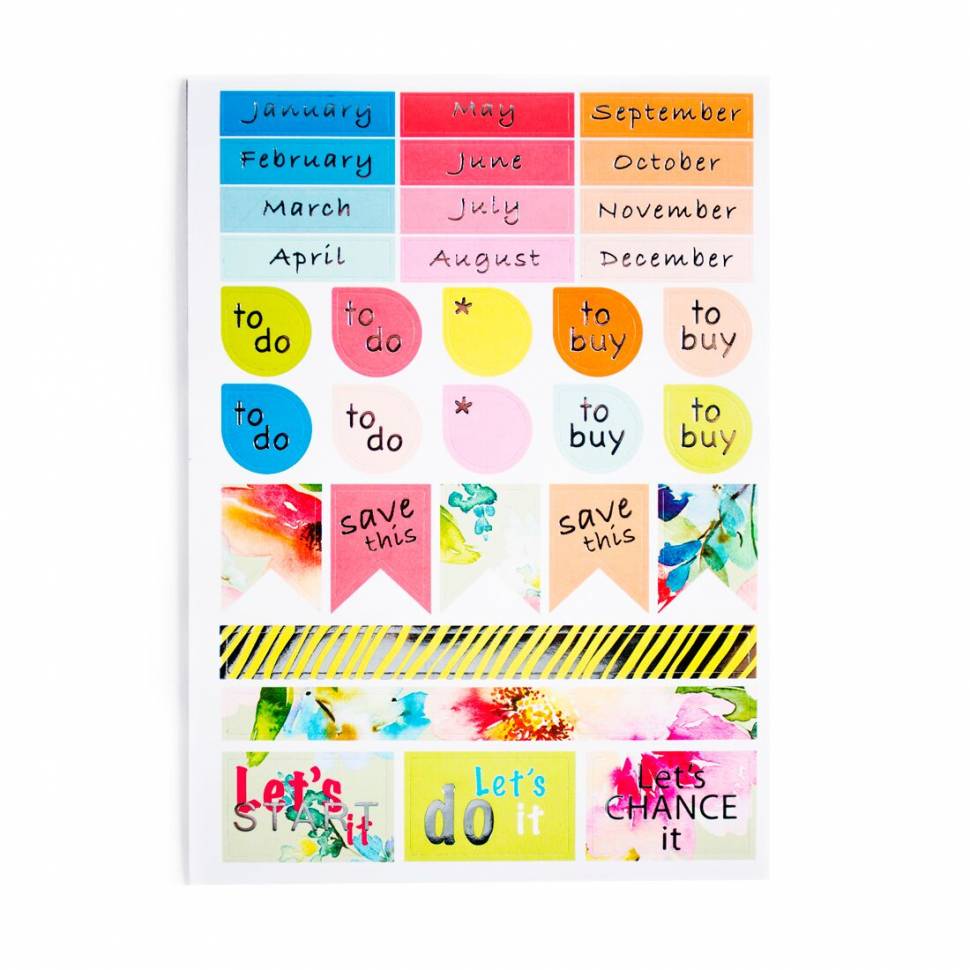 Набор наклеек Chicardi Floral