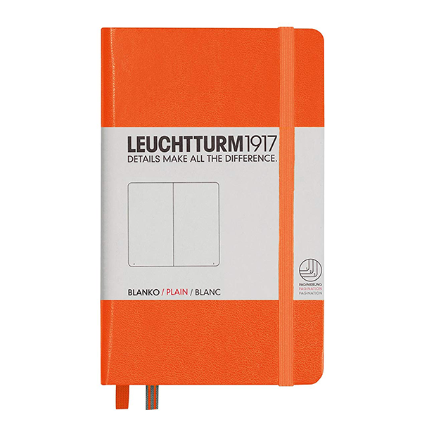 Карманный Блокнот Leuchtturm1917 Оранжевый Чистые листы (342932)