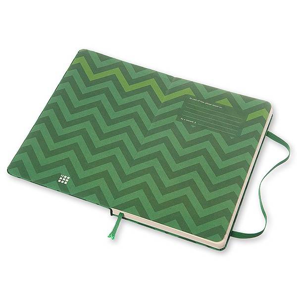 Середній блокнот Moleskine Chevron Тверда обкладинка Зелений
