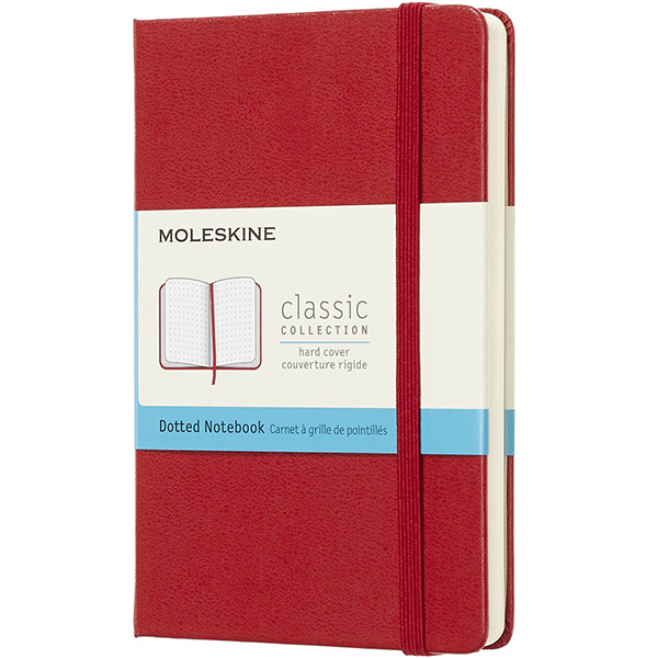 Карманный блокнот Moleskine Classic Твердая обложка Красный Точка