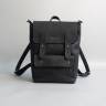 Шкіряний жіночий рюкзак AV2 Чорний (P526)