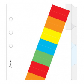 Роздільники з кольоровими вставками Filofax Personal White 6 шт (131624)