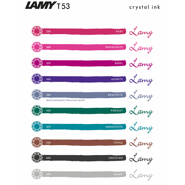 Чернила Lamy Crystal T53 Ruby 220 (30 мл)