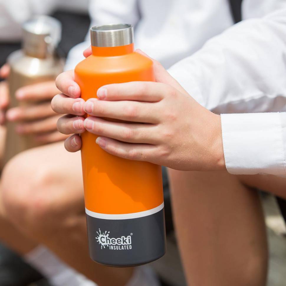 Термос Cheeki Classic Insulated 600 ml Orange Grey