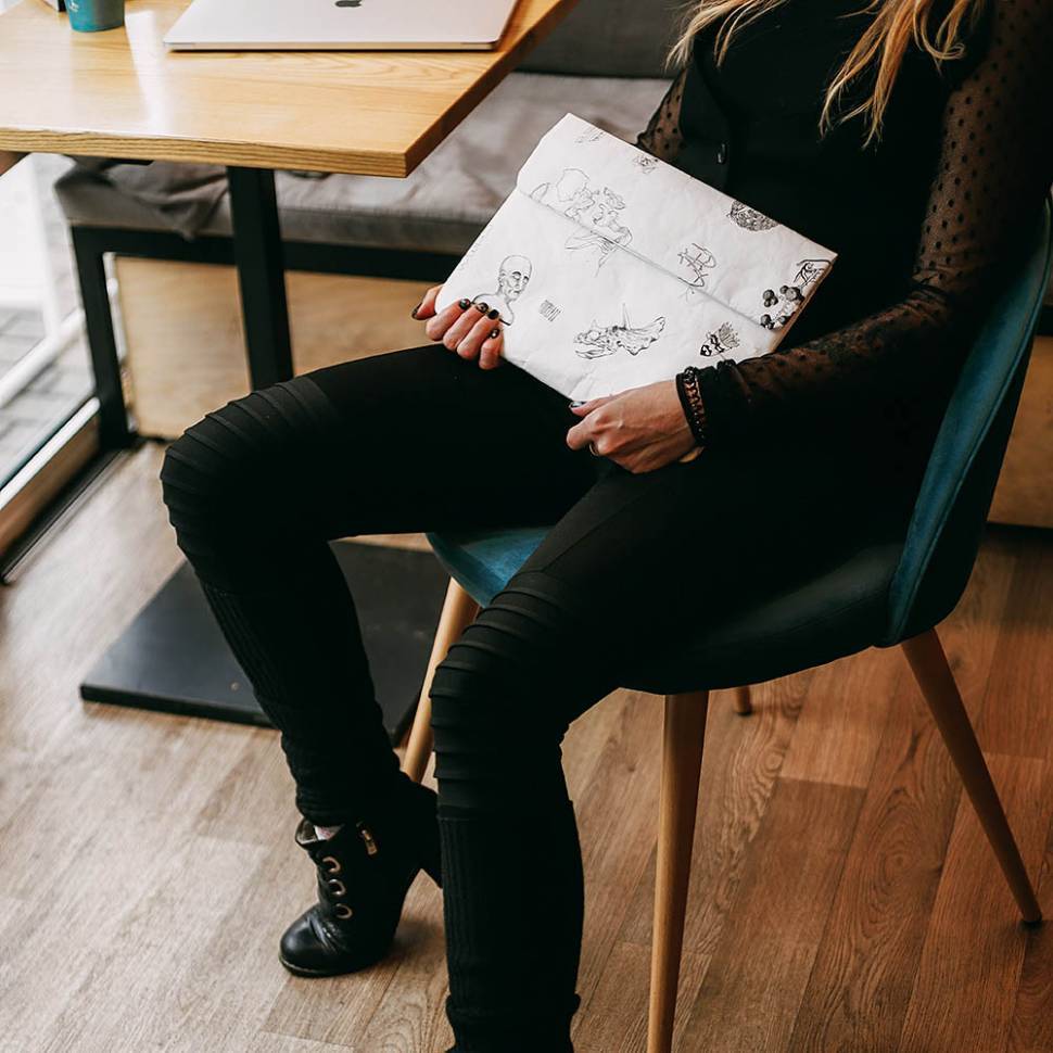 Чехол для MacBook 13" Paper Ninja Тату S